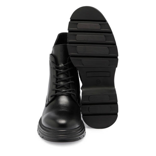 Siyah Deri Kadın Casual Bot - K24K1BT67652-A23 - Tergan