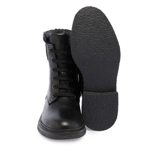 Siyah Deri Kadın Casual Bot - K24K1BT67661-A23 - 4