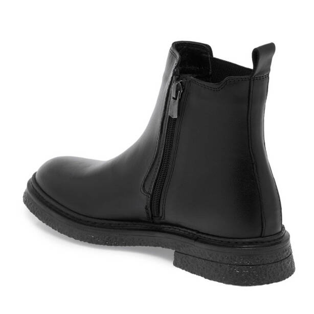 Siyah Deri Kadın Casual Bot - K24K1BT67662-A23 - 2