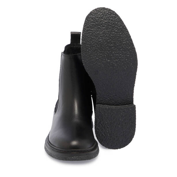 Siyah Deri Kadın Casual Bot - K24K1BT67662-A23 - 4