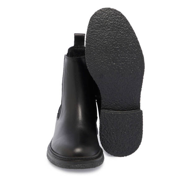 Siyah Deri Kadın Casual Bot - K24K1BT67662-A23 - 4