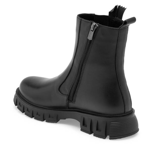 Siyah Deri Kadın Casual Bot - K24K1BT67663-C59 - 2