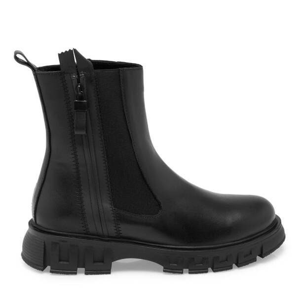 Siyah Deri Kadın Casual Bot - K24K1BT67663-C59 - 3