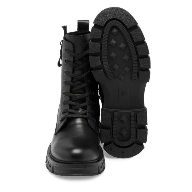 Siyah Deri Kadın Casual Bot - K24K1BT67664-C59 - 4