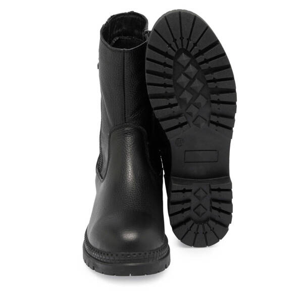 Siyah Deri Kadın Casual Bot - K24K1BT67673-A41 - 4