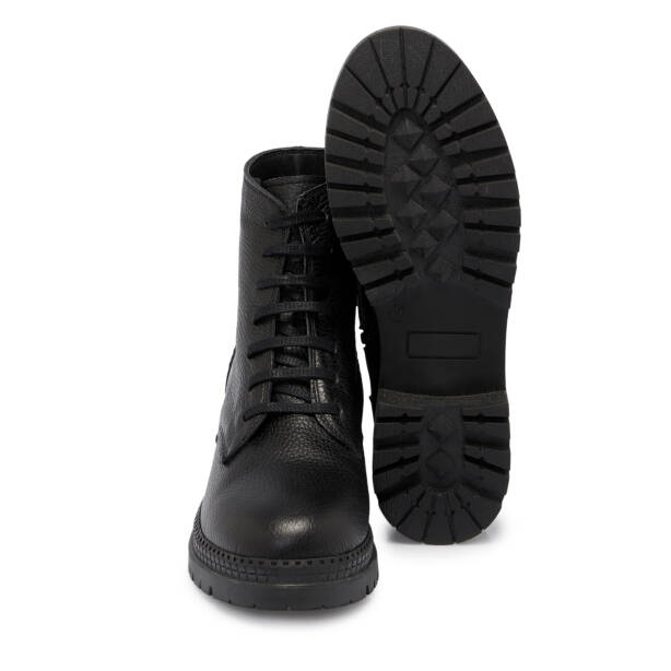 Siyah Deri Kadın Casual Bot - K24K1BT67674-A41 - Tergan