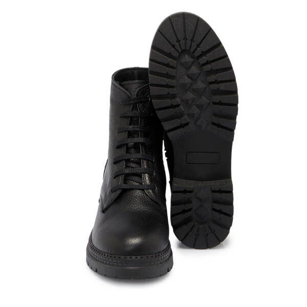 Siyah Deri Kadın Casual Bot - K24K1BT67674-A41 - 4