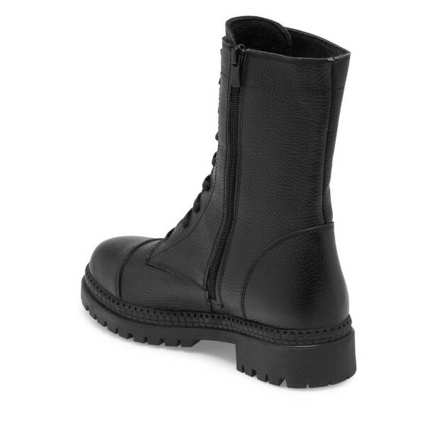 Siyah Deri Kadın Casual Bot - K24K1BT67675-A41 - 2