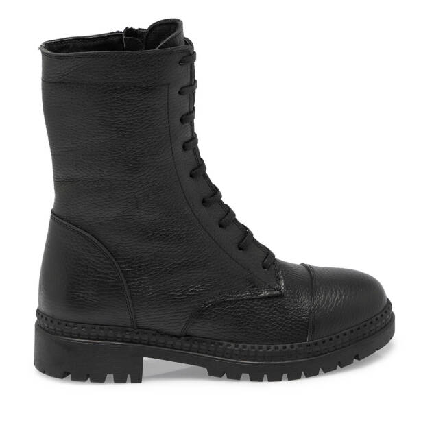 Siyah Deri Kadın Casual Bot - K24K1BT67675-A41 - Tergan