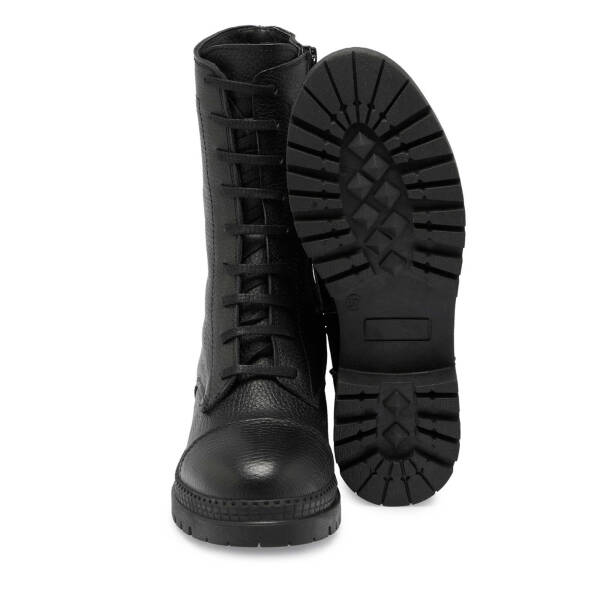 Siyah Deri Kadın Casual Bot - K24K1BT67675-A41 - 4