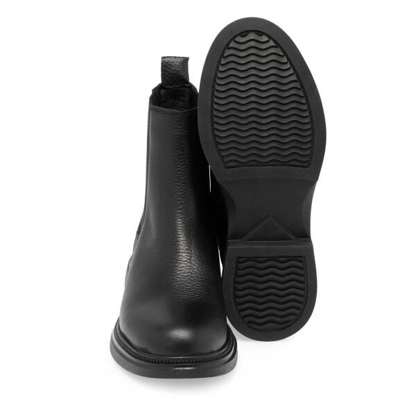 Siyah Deri Kadın Casual Bot - K24K1BT67676-A41 - 4