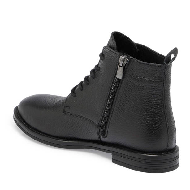 Siyah Deri Kadın Casual Bot - K24K1BT67678-A41 - Tergan