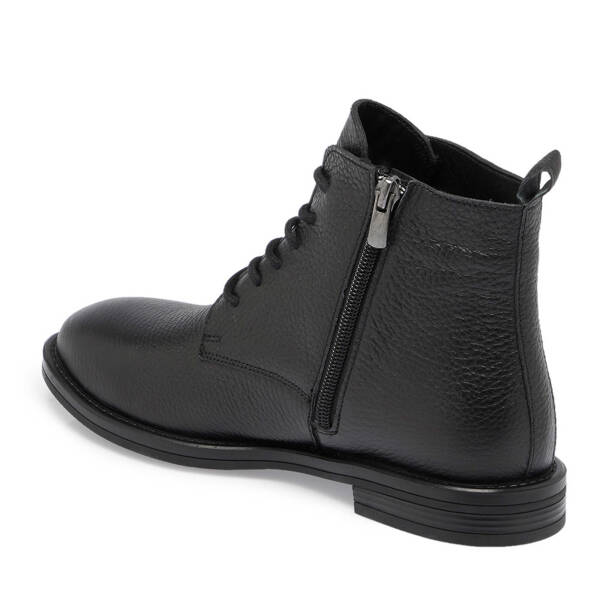 Siyah Deri Kadın Casual Bot - K24K1BT67678-A41 - 2