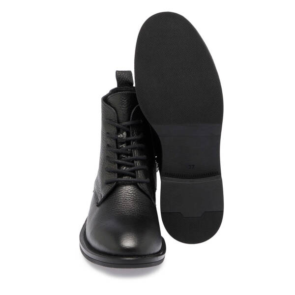 Siyah Deri Kadın Casual Bot - K24K1BT67678-A41 - 4