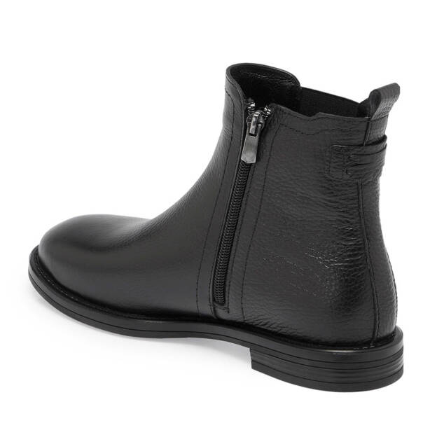 Siyah Deri Kadın Casual Bot - K24K1BT67679-A41 - Tergan