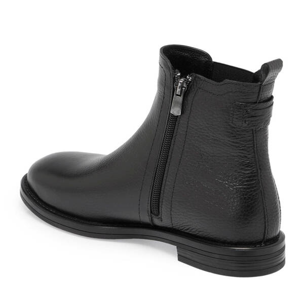 Siyah Deri Kadın Casual Bot - K24K1BT67679-A41 - 2