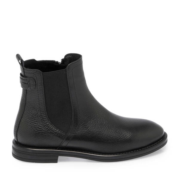 Siyah Deri Kadın Casual Bot - K24K1BT67679-A41 - 3