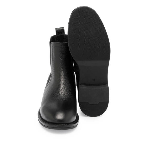 Siyah Deri Kadın Casual Bot - K24K1BT67679-A41 - 4