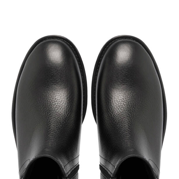 Siyah Deri Kadın Casual Bot - K24K1BT67679-A41 - Tergan