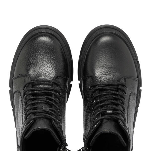 Siyah Deri Kadın Casual Bot - K24K1BT67683-A41 - 5