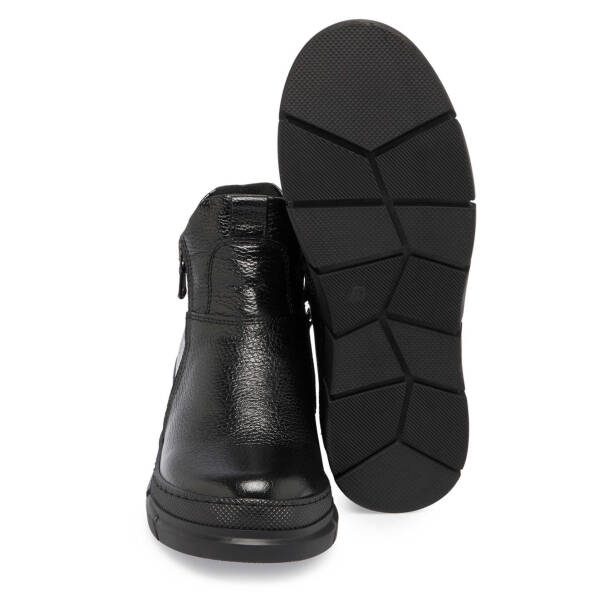 Siyah Deri Kadın Casual Bot - K24K1BT67684-A41 - 4