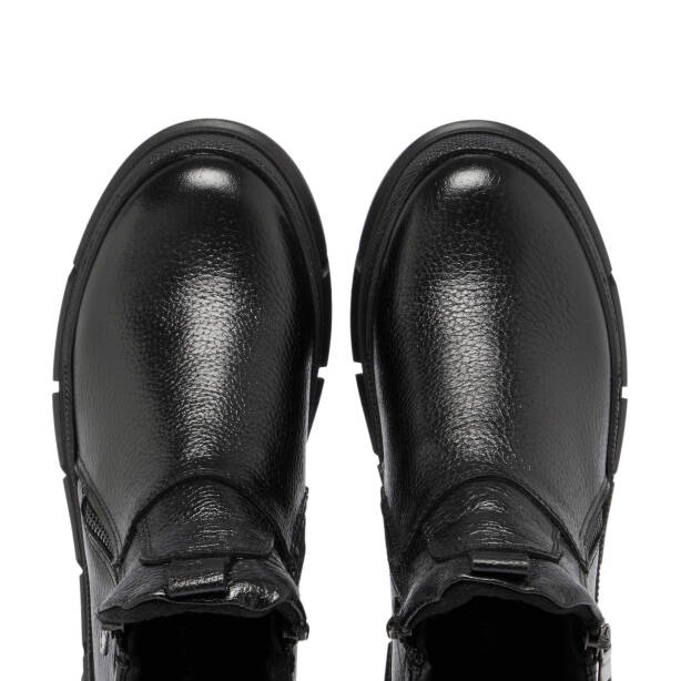 Siyah Deri Kadın Casual Bot - K24K1BT67684-A41 - 5