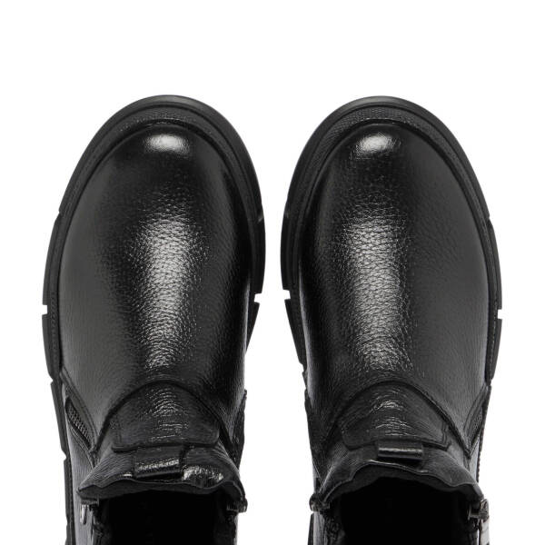 Siyah Deri Kadın Casual Bot - K24K1BT67684-A41 - 5