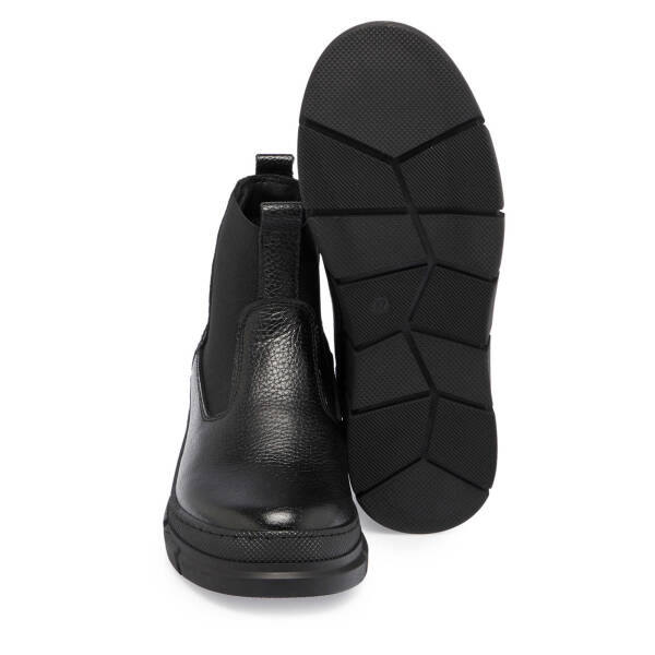 Siyah Deri Kadın Casual Bot - K24K1BT67685-A41 - 4