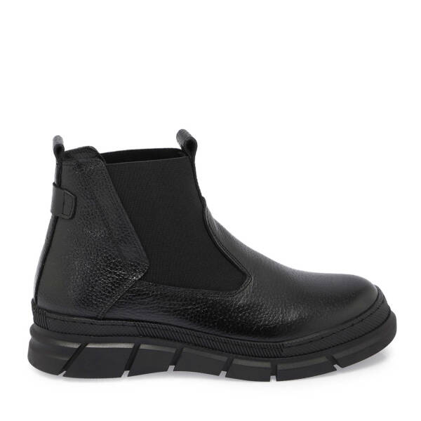 Siyah Deri Kadın Casual Bot - K24K1BT67685-A41 - 3