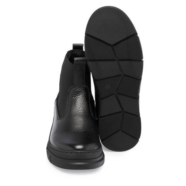 Siyah Deri Kadın Casual Bot - K24K1BT67685-A41 - 4