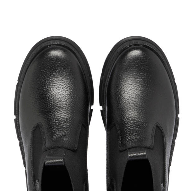 Siyah Deri Kadın Casual Bot - K24K1BT67685-A41 - 5