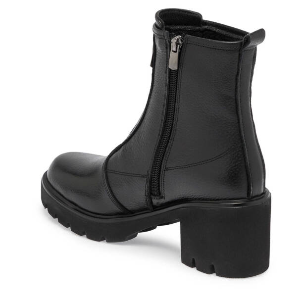 Siyah Deri Kadın Casual Bot - K24K1BT67686-A41 - Tergan