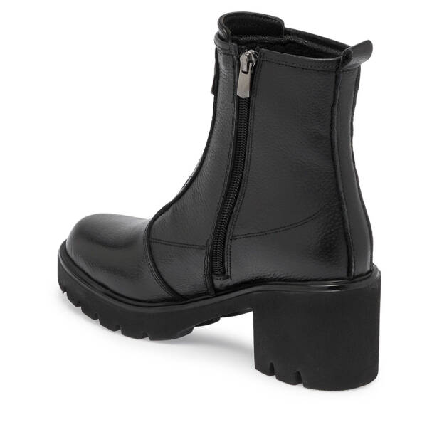 Siyah Deri Kadın Casual Bot - K24K1BT67686-A41 - 2