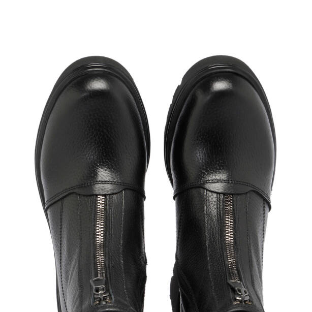 Siyah Deri Kadın Casual Bot - K24K1BT67686-A41 - Tergan