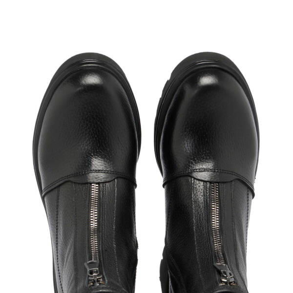 Siyah Deri Kadın Casual Bot - K24K1BT67686-A41 - 5