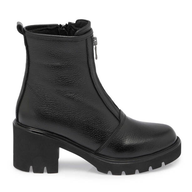 Siyah Deri Kadın Casual Bot - K24K1BT67686-A41 - 3