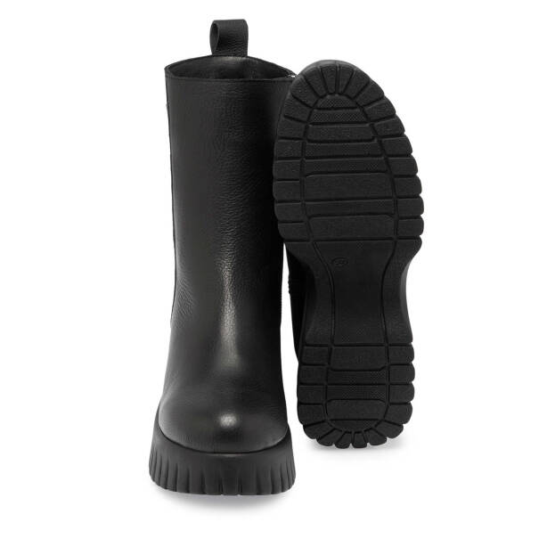 Siyah Deri Kadın Casual Bot - K24K1BT67689-A41 - 4