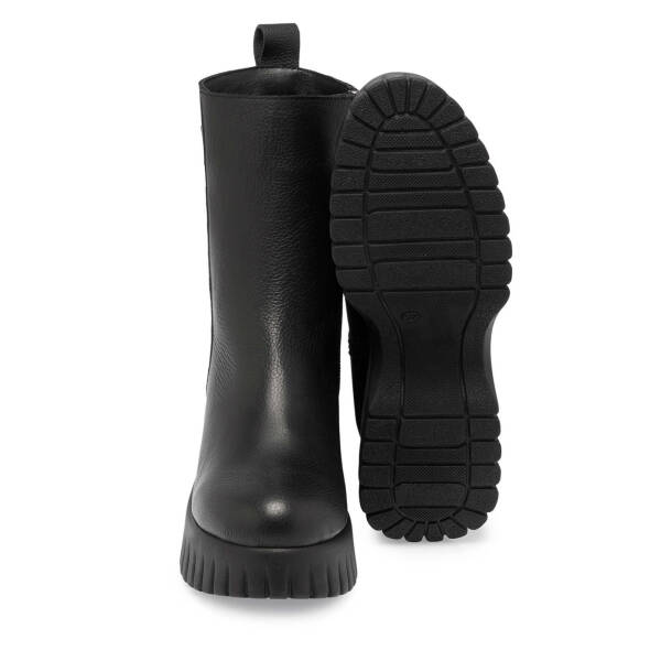 Siyah Deri Kadın Casual Bot - K24K1BT67689-A41 - 4