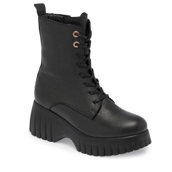 Siyah Deri Kadın Casual Bot - K24K1BT67690-A41 - 1