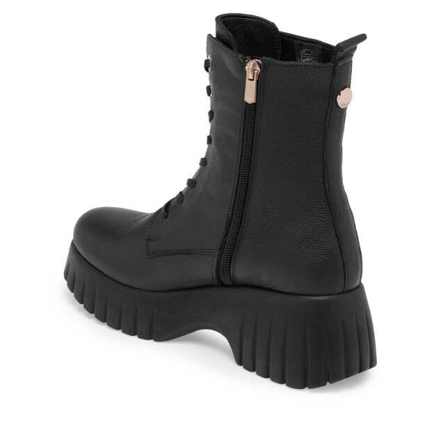 Siyah Deri Kadın Casual Bot - K24K1BT67690-A41 - 2
