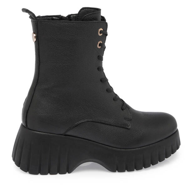 Siyah Deri Kadın Casual Bot - K24K1BT67690-A41 - 3