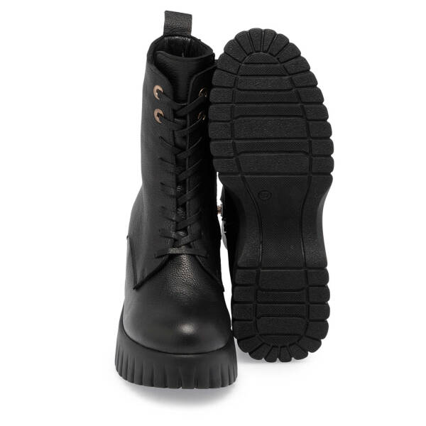 Siyah Deri Kadın Casual Bot - K24K1BT67690-A41 - 4