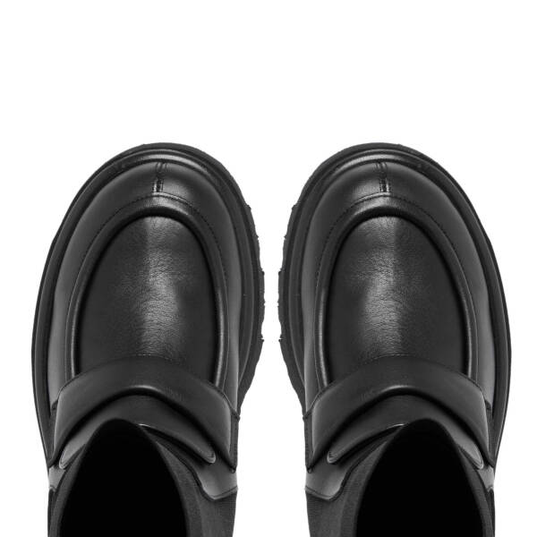 Siyah Deri Kadın Casual Bot - K24K1BT67693-A23 - 5