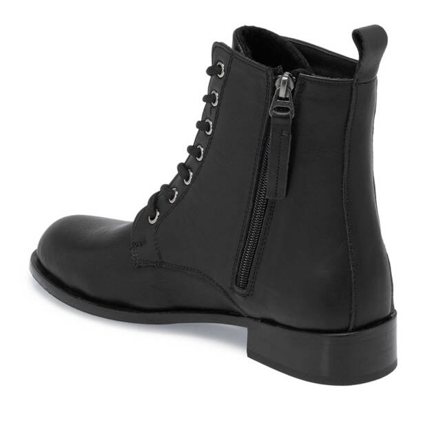 Siyah Deri Kadın Casual Bot - K24K1BT67741-A23 - Tergan