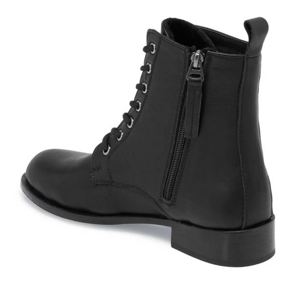 Siyah Deri Kadın Casual Bot - K24K1BT67741-A23 - 2
