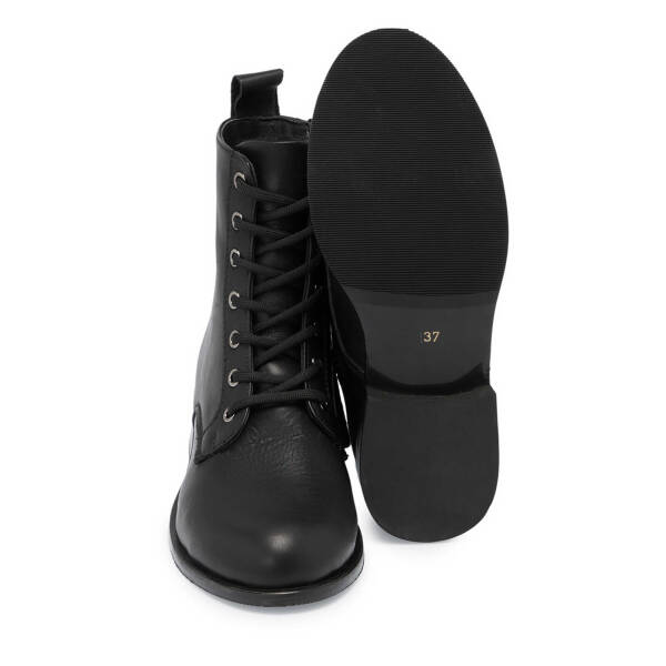 Siyah Deri Kadın Casual Bot - K24K1BT67741-A23 - 4