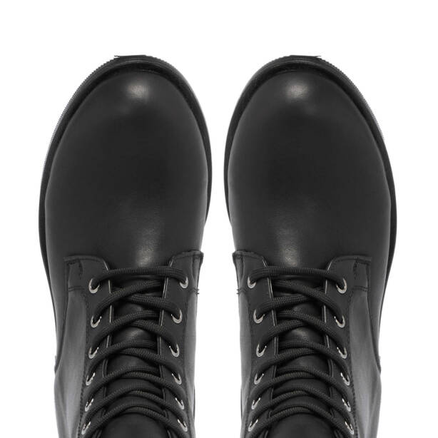 Siyah Deri Kadın Casual Bot - K24K1BT67741-A23 - Tergan