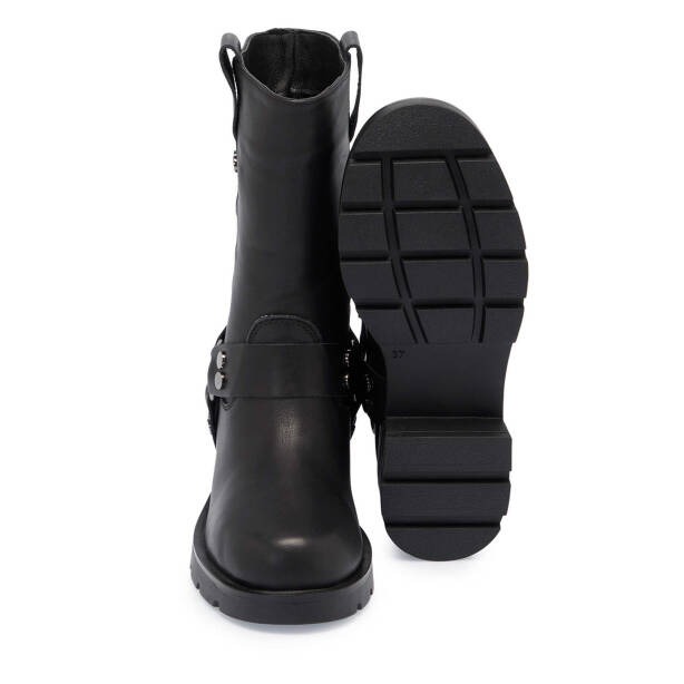Siyah Deri Kadın Casual Bot - K24K1BT67743-A23 - 4
