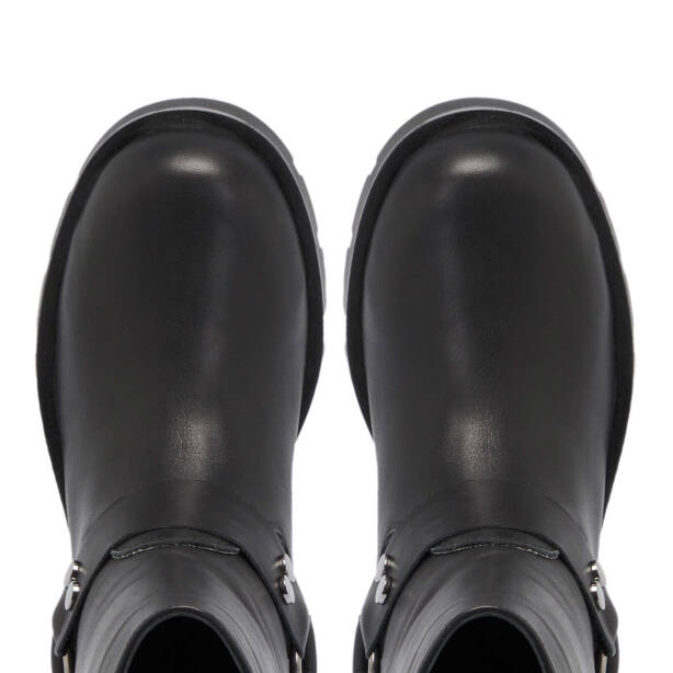 Siyah Deri Kadın Casual Bot - K24K1BT67743-A23 - 5