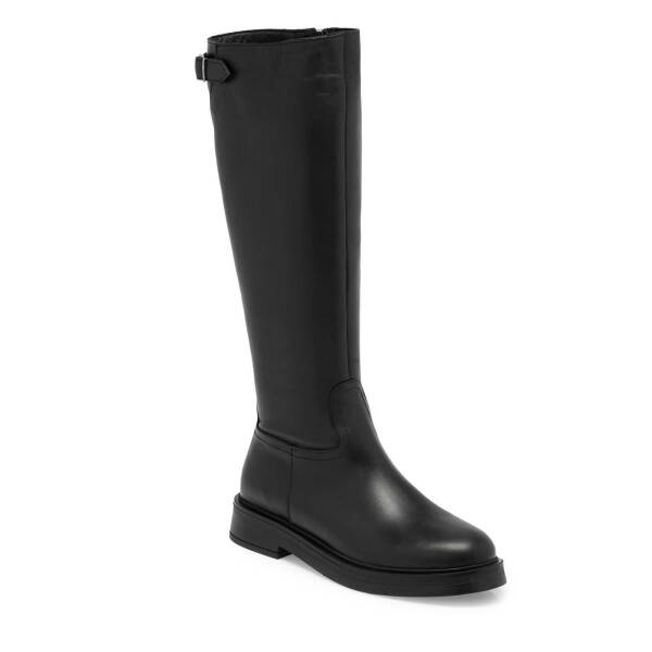 Siyah Deri Kadın Casual Çizme - K24K1CM67692-A23 - 1